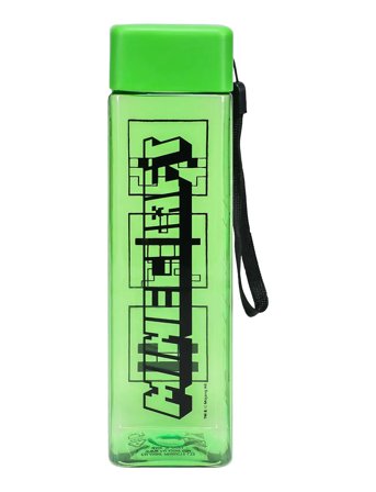 Paladone Minecraft Shaped Water Bottle - Green - H:20.5CM