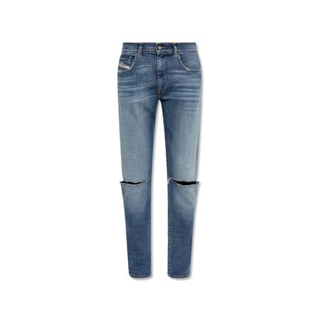 Diesel, 2019 D-Strukt slim-fit jeans Blauw, Heren, Maat:W30 L30