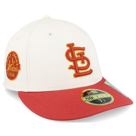 New Era - MLB Beige fitted Keps - St. Louis Cardinals Seasonal World Series 59FIFTY Low Profile Natural/Red Fitted @ Hatstore