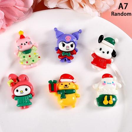 5 stk Christmas Animals e DIY telefonveske klistremerke Hair Clip Access - Perfet A7