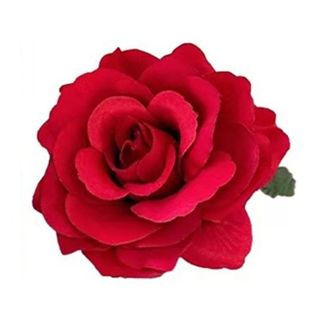 Herkkä punainen hibiskus-hiuskoriste, kukkahiussolki, sopii juhliin ja tapahtumiin