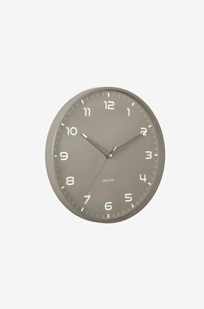 Karlsson - Veggklokke Orgullo - Grå - Veggklokker & bordklokker - Fra Homeroom