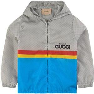 Kids - Gucci Grey Colorblock Logo Track Jacket 6 Years - Coats and jackets - 6 years - Grey