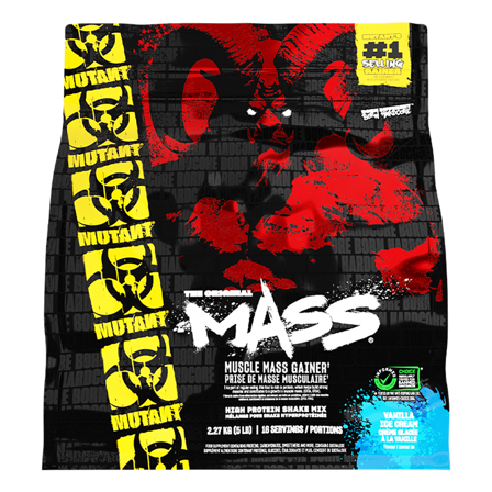Weight gainer Mutant Mass Gainer 2,2 kg, Vanilla Ice Cream - Bodyman.dk