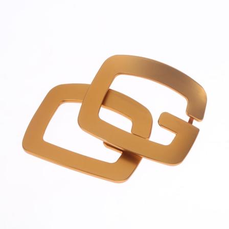 1st G-formade glansiga skor Clip Gold Skospänne Högklackat pump