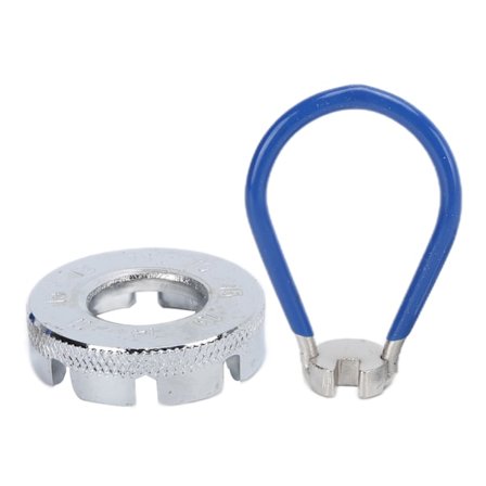 Eikenippelverktøy 8 Hull Stål Sykkel Sykling Lommeverktøy med Rundt Verktøy for Justering av Eikestramming