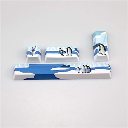 PBT Five Sides Dye-subbed Keycap Space Bar 6.25U ESC Entre Keys Profile Keycaps (Färg: Rosa)