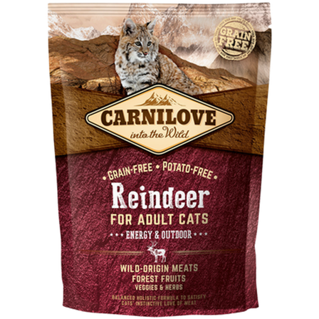 Carnilove - Cat Reindeer Energy & Outdoor 2 kg - Katt - Kattefôr & kattemat - Tørrfôr for katt - ZOO.no