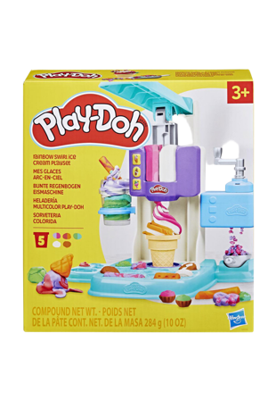 HASBRO GAMES Play-Doh Rainbow Swirl Ice Cream-lekset Skapa & pyssla Unisex Flerfärgad ONESIZE