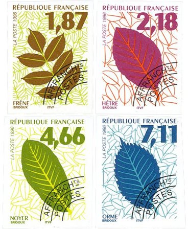 Frankrig 1996 - Forudannulleret YT TS236-239 - Postfrisk utakket