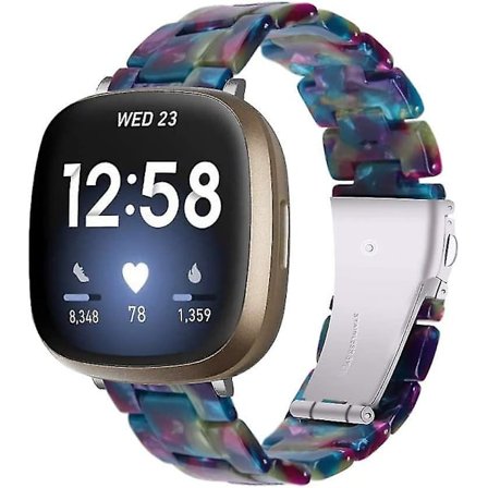 Ersättningsarmband Fashion Resin Watch Band för Fitbit Sense Versa 3 (Kompatibel med)