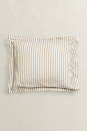 GANT Wohnaccessoires Cotton Linen Striped Kopfkissenbezug (40x80) Beige