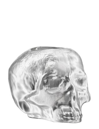 Still Life Metallic Skull Silver Votive D 115Mm Silver Kosta Boda