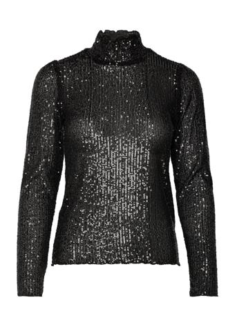 Candytuft Hanni Blouse Blus Långärmad Svart Bruuns Bazaar