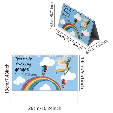 Kalender a4 spiral skrivebordskalender a5 innerside kalender 2026