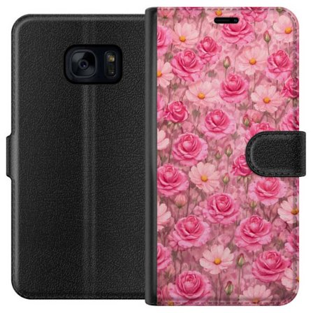 Yhteensopiva Lompakkokotelo Samsung Galaxy S7 Petal Reverie Blush Rose