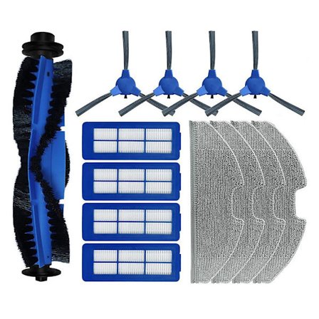 Robovac G10 G20 G30 Hybrid Hepa-filter, Moppduk, Huvudborste och Sidoborste för Dammsugare