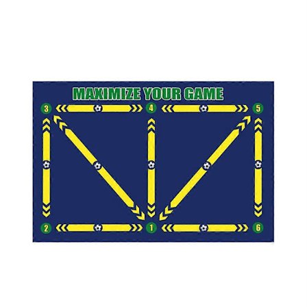 Fodboldtræningsmåtte Fpro boldkontrolmåtte fodboldfodarbejde træningsmåtte - WELLNGS