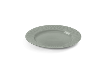 Lyngby Rhombe-Earth Lunsjtallerken Ø21 moss