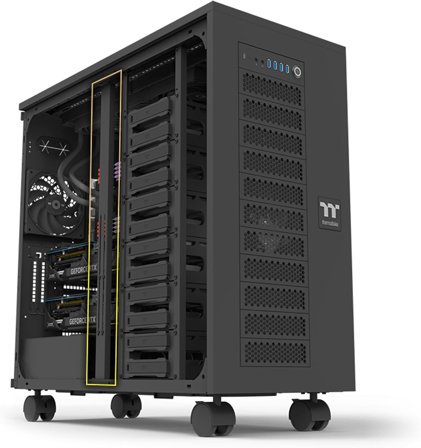 Thermaltake AX700 Super Tower Chassis SSI-CEB/SSI-EEB/XL-ATX/E-ATX; 560mm Radiator Support; 360mm-630mm GPU Clearance; Support for up to 18x 3.5 or