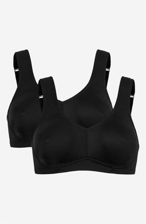 Cellbes of Sweden - Ovadderad soft-bh Ingrid 2-pack - svart + svart - för damer - 95B