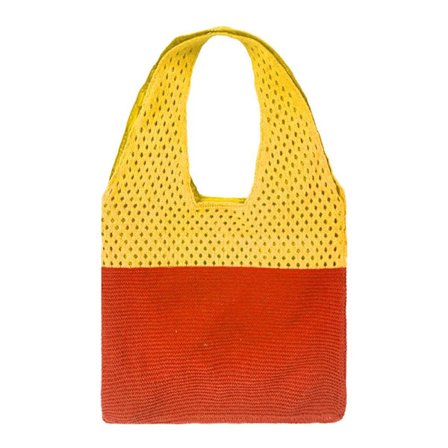 Strikket taske Vævet taske ORANGE