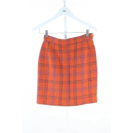 Saint Laurent Vintage, Pre-owned Wool bottoms Oranje, unisex, Maat:M,polyester