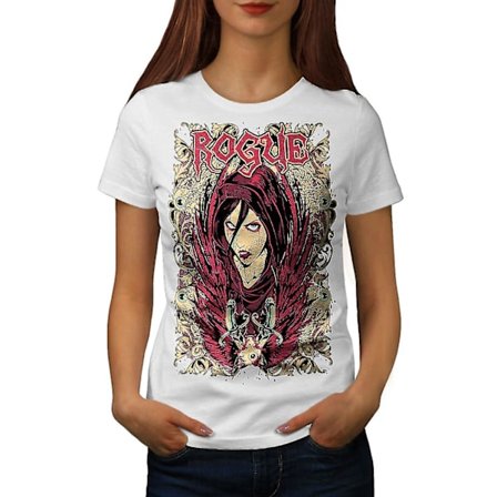 Girl Goth Funk Fashion Women Whitet-shirt