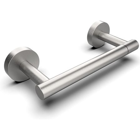 Børstet toiletpapirholder SUS304 rustfrit stål dobbelt stolpe drejelig toiletpapirrulleholder vægmonteret toiletrulleholder til badeværelse-14297