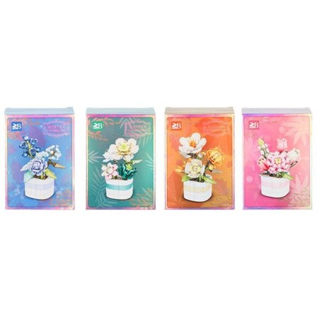 Byggeklosser - Blomster i potte