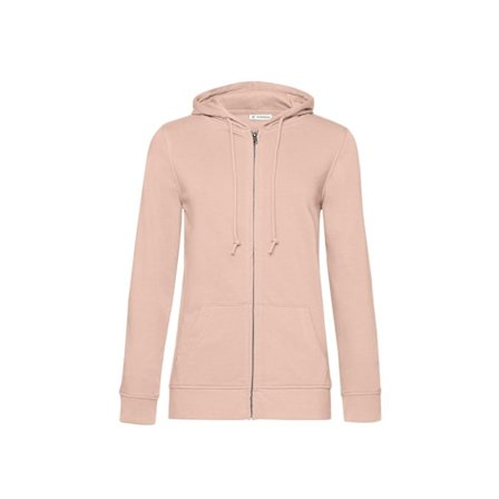 B&C Dam/Damer Organic Hoodie L Soft Rose