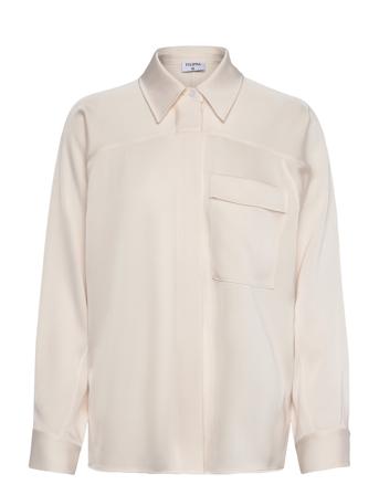 Filippa K Shiny Pocket Blouse Kräm