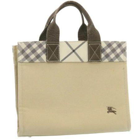Burberry Vintage, Pre-owned Canvas Handbag Beige, Dames, Maat:ONE Size