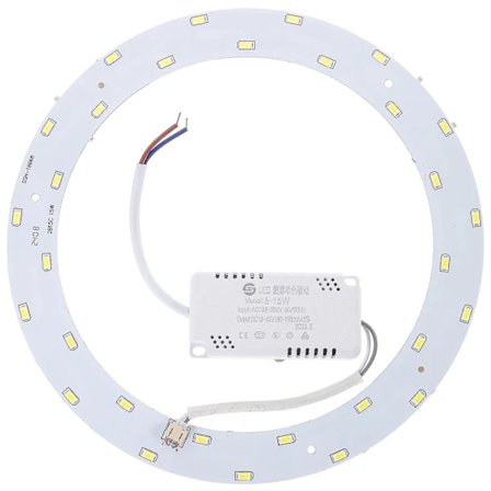 15W 220V-240V SMD 5730 30-LED Magneettinen Pyöreä LED-paneeli Valaisin LED-kattovalaisin (Puhtaan valkoinen valo)