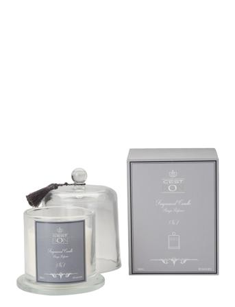 Scented Candle In A Glas Dome W Tassel Fragrance No.1 Doftljus Grå C'est Bon