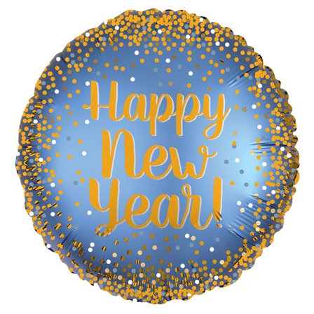 Rundt Nytårsballon Folie