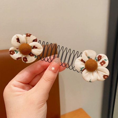 2 ST Osynligt trasigt hår kamblomma hårklämma 1 1