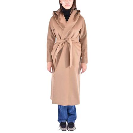 Max Mara Studio, Coats Beżowy, Kobieta, Rozmiar: S