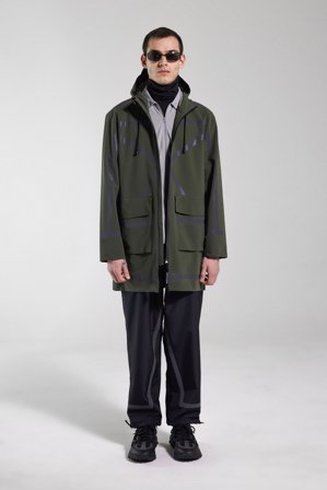 Stockholm Tape Matte Raincoat Green