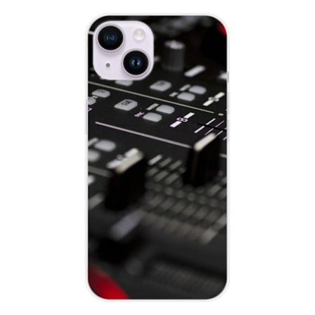 Siliconfodral - Kompatibel med Apple iPhone 15 - design dj mixer