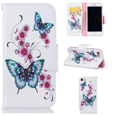 Plånboksfodral Apple Iphone Se (2020) - Fjärilar Och Blommor