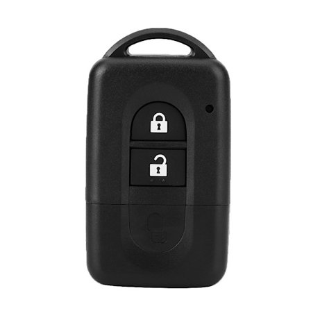 Fjernbetjeningsskal til nøglehus med 2 knapper - udskiftning til Nissan Qashqai X Trail