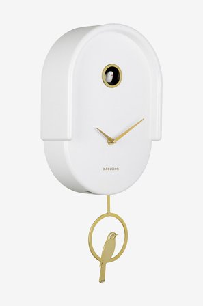 Karlsson - Seinäkello Tweet - Valkoinen - Seinäkellot & pöytäkellot - - Homeroom