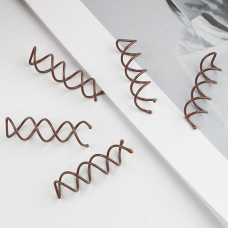 Spiralhårklämmor för flickor och kvinnor - Hårknutmakare | Rund spets, splittringsäkra spiralhårklämmor för knutar | Säkert grepp hela dagen - 10 