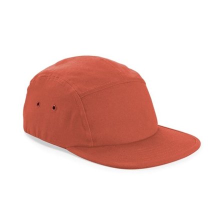 Beechfield 5 Panel Canvas Cap One Size Terracotta
