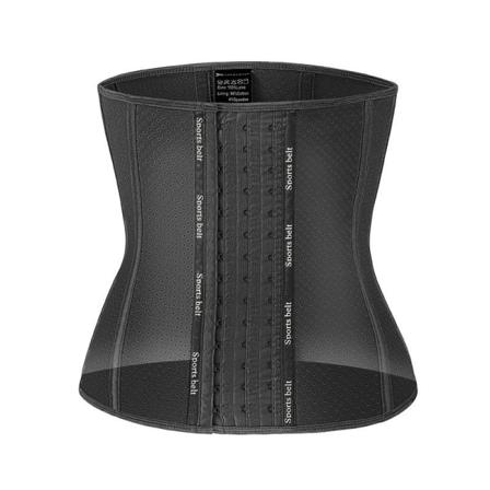 Waist Trainee Korsett Magen Midja Bälte Svart Xxxl