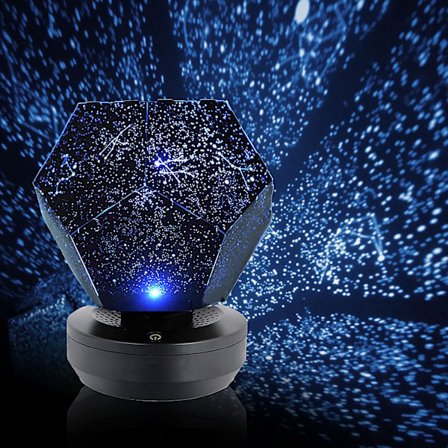 Lys stjerneprojektor, galakse stjerneprojektor med 3 justerbare c