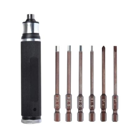 Skrutrekkersett Sekskantsokkel SVART Black