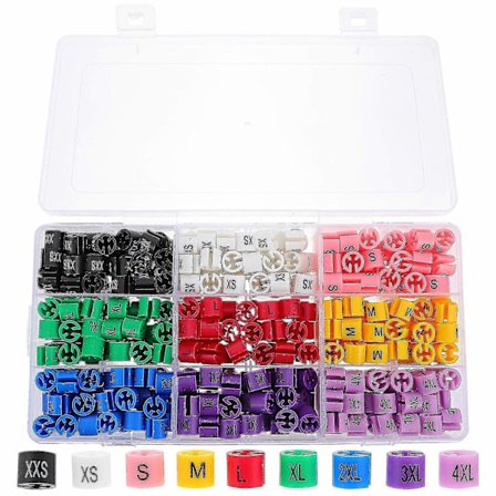 450 stk Farvede Etiketter Størrelse Tøj Mærke Hængestang Størrelse Mærke Plastik Størrelse Mærke Tøj Størrelse Mærke - ZZY-WELLNGS