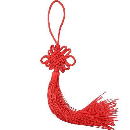 12 st 8,5 tum handgjorda kinesiska tofsar med silkeslen silke med kinesiska knutar av satängsilke för dörr- och bildekoration